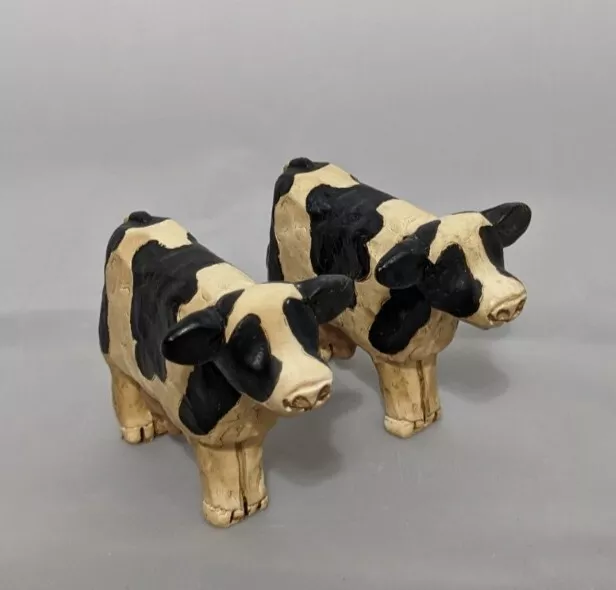 Suzi Skoglund Holstein Cow Figurines Set of Two