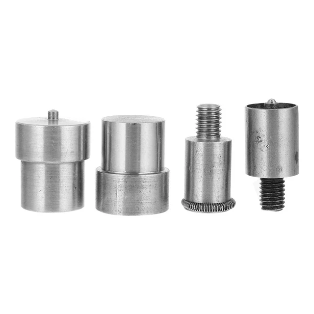 4 pz abrasivi pressa manuale setter pulsante a scatto strumento fibbia nascosta