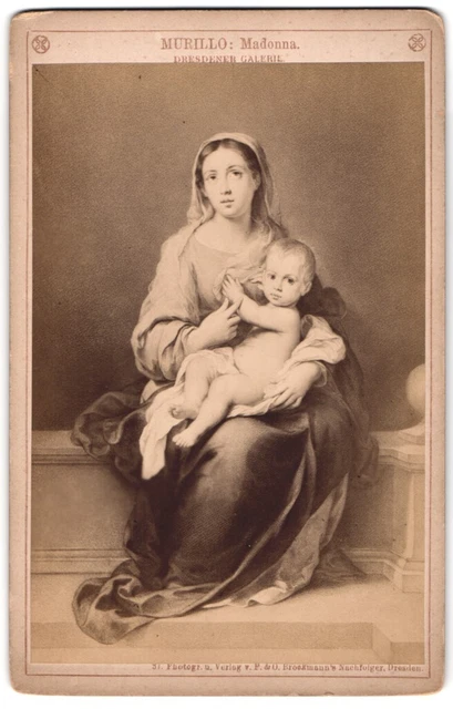 Fotografie F. & O. Brockmann´s Nachfolger, Dresden, Gemälde, Madonna nach Muril