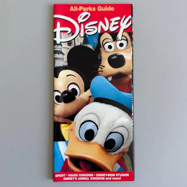 2000 Walt Disney World All-Parks Guide Map WDW Epcot Magic Kingdom MGM Animal