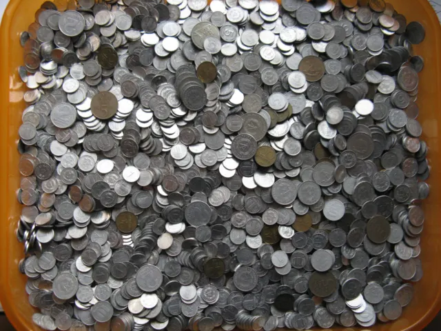 2300 Gramm DDR Münzen Das sind über 2100 Münzen von 1948 bis 1989
