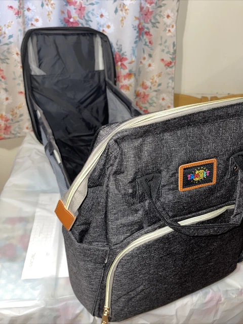 3 in 1 Baby Diaper Bag Backpack Foldable Travel Bag with Bassinet for Boy Girl