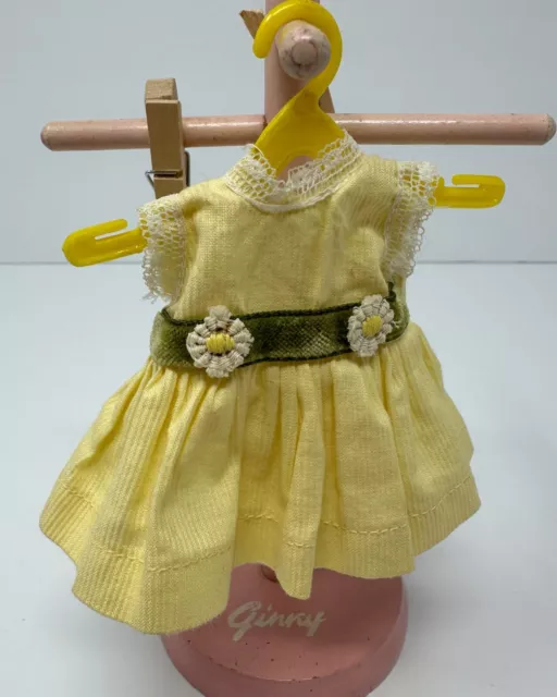 Vintage Tagged Vogue Dolls Inc Ginny Doll Yellow Daisy's Dress