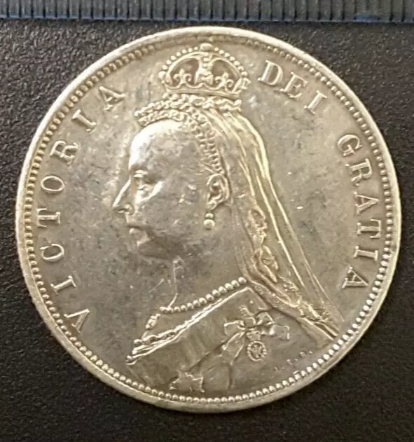 Halfcrown. GB. UK. 1887. EF. Super Example.