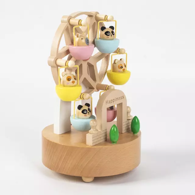 Mechanische Spieluhren. Aufziehbare Spieluhr aus Holz für Ornament-Jubiläum