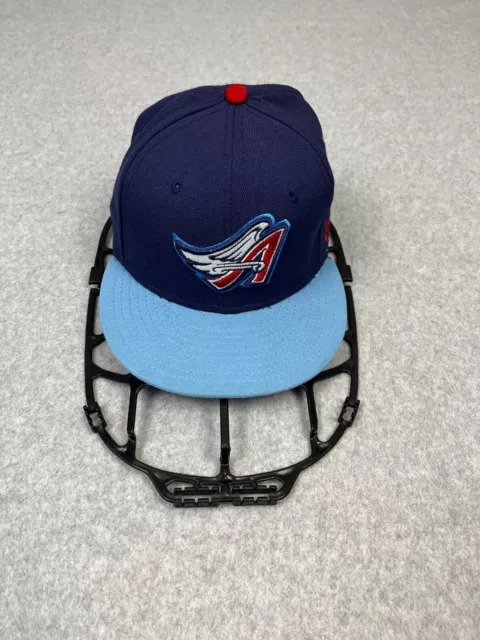 Los Angeles Anaheim Angles Hat Adult 7 1/4 Blue Fitted New Era Cap Cooperstown