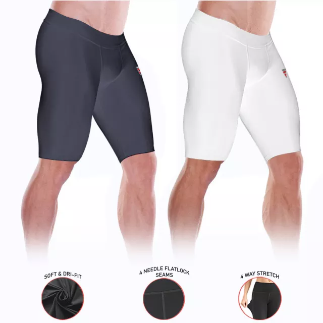 Men's Compression Shorts Sports Briefs skin tight fit gym Running Base layer