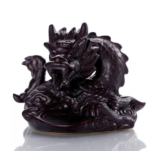 Dragon cascade à reflux brûleur d'encensoir en céramique beauté pour médita