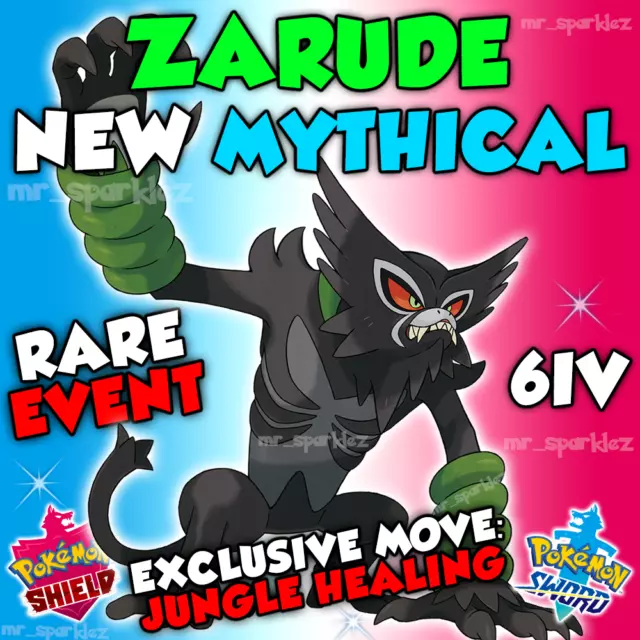 6IV Zarude Dada or Coco Movie Event Pokemon Sword and Shield