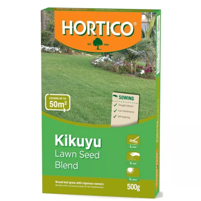 500g KIKUYU Lawn Turf Grass Seed Blend Vigorous Hard Wearing Drought Tolerant