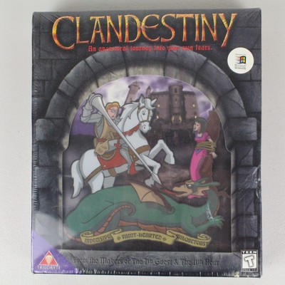 *New Sealed* Clandestiny - PC CDROM (1996) Trilobyte Vintage Game Big Box Win 95