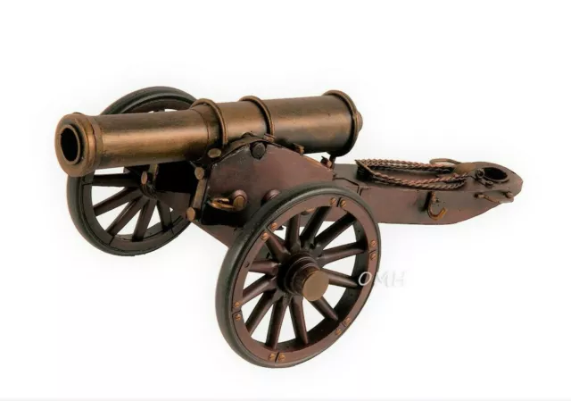 Civil War Artillery Cannon Metal Model 12" American Civil War Military Decor New
