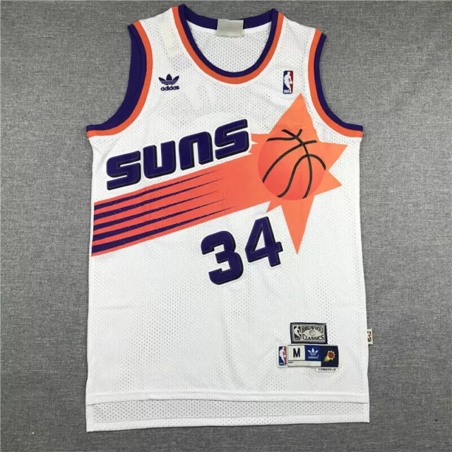 Charles Barkley Basketball Jersey Phoenix Suns 34# Men Vest,Men's Swingman  Mesh Basketball Uniform, Retro Sleeveless T-Shirt for Fans（S-XXL） Black-S :  : Clothing, Shoes & Accessories