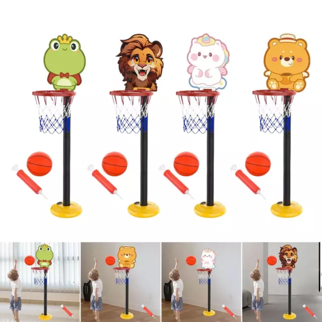 Kids Basketball Hoop Multifunction with Ball and Pump Free Standing Sports