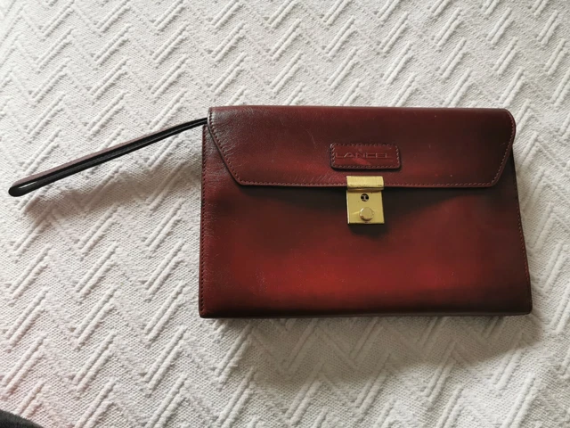 POCHETTE VINTAGE CUIR homme Lancel EUR 29 00 PicClick FR