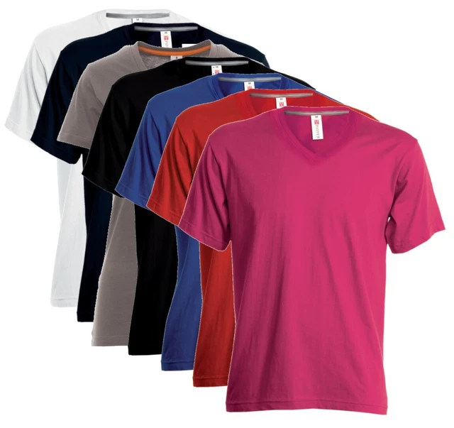 T-Shirt Manica Corta Collo A V Payper V-Neck Lady Maglia Cotone Donna