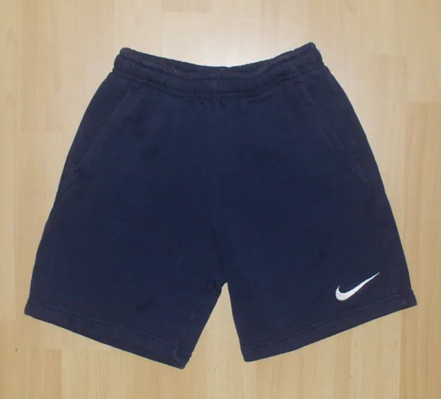 Nike - kurze Kinder Sweat Hose / Bermudas / Sporthose - Gr. 128-136 - blau