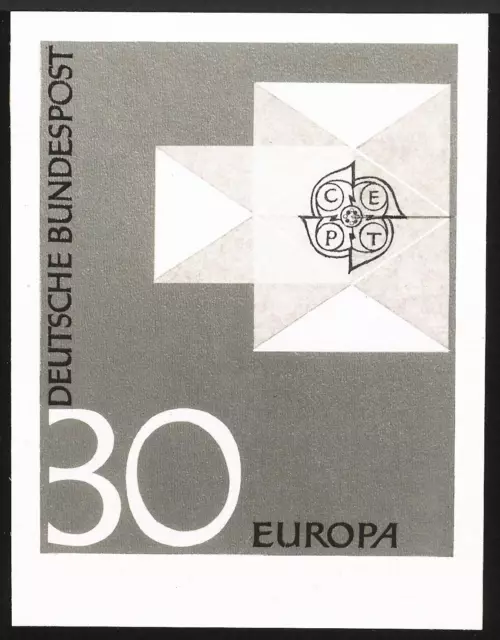 BRD FOTO-ESSAY 520 EUROPA CEPT 1966 ENTWURF PHOTO-ESSAY DRAFT RARE! e240