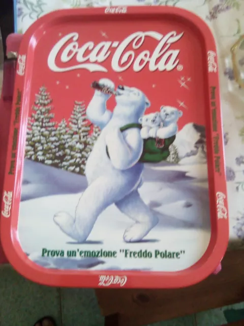 Pubblicitario Coca Cola Grande Vassoio  Anni 70 80