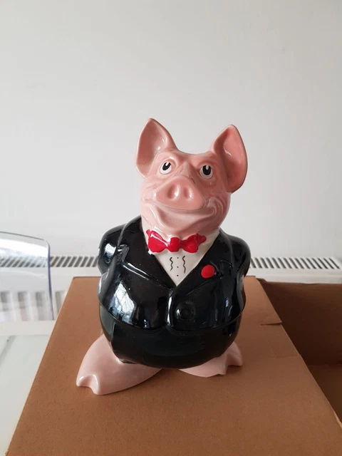 NATWEST BANK WADE Vintage Pig Money Box Sir Nathaniel With Stopper ...