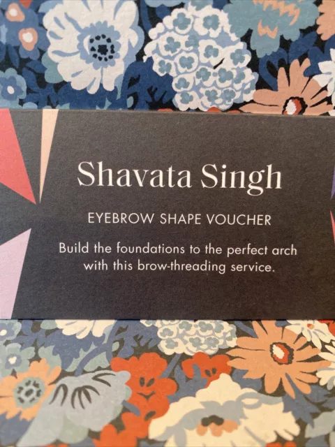 Shavata Singh 🌸 Brow Shape Treatment Voucher at Harvey Nichols Jan - June 2024