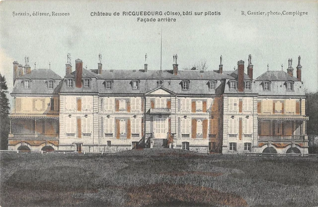 Cpa 60 Chateau De Ricquebourg Bati Sur Pilotis