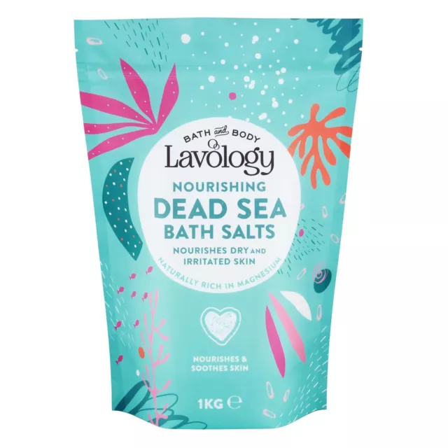 Sales de baño del Mar Muerto de Lavology - nutren la piel seca e irritada