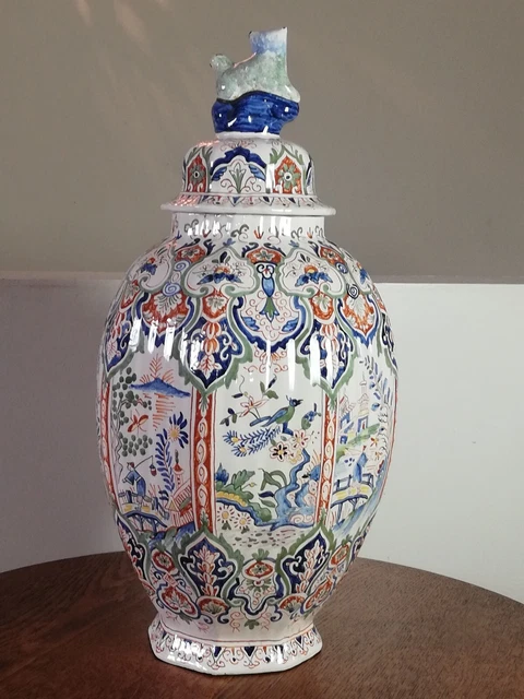 Superbe potiche ancienne, Jarre géante  faïence de Delft 3