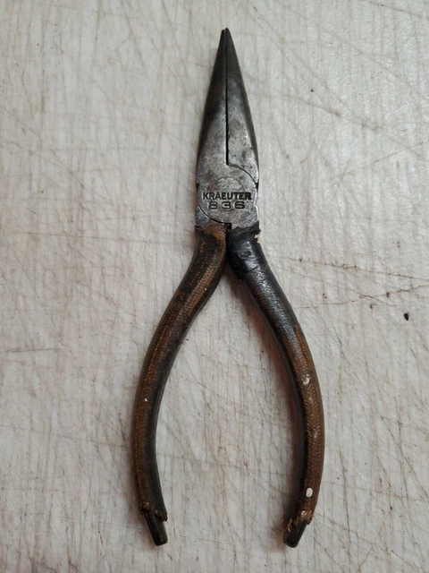 VINTAGE KRAEUTER NEEDLE NOSE PLIERS #836 6 in.