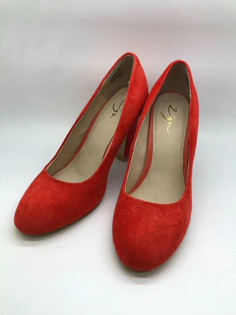 ESCARPINS FEMME ZIGN neuves cuir rouge orange Pointure 36 EUR 5 US EUR 44 90 PicClick FR