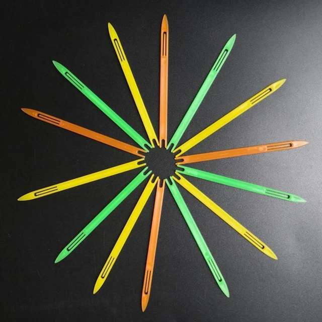 10x Kunststoff Fischernetz Reparatur Nadel Shuttle Webwerkzeug Webstuhl Mannual U5S0