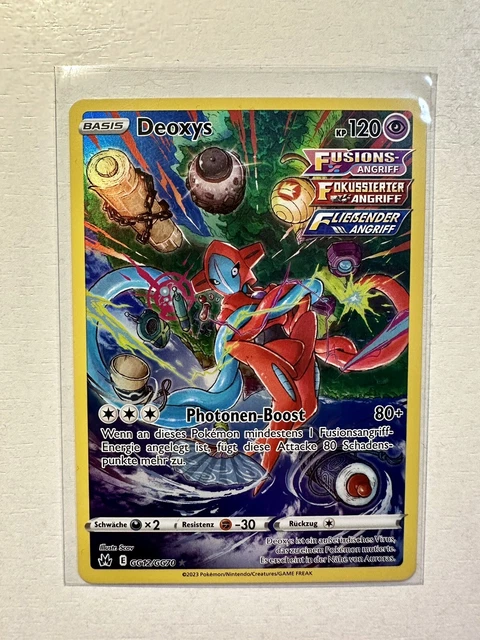 Pokémon Karte Deoxys Art Rare | Deutsch GG12/GG70 Zenit der Könige | Near Mint