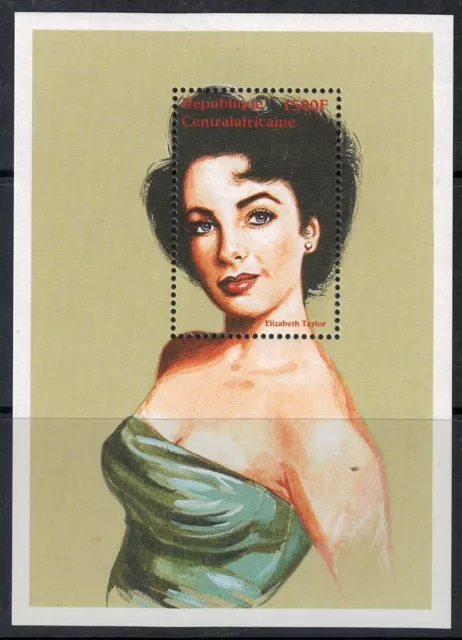 AFRICA CENTRALE 1997 Omaggio a Elizabeth Taylor BF MNH**