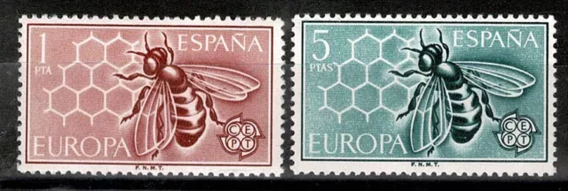 1962 España Europa Cept Árbol Con 19 Hojas 2V. MNH MF67085