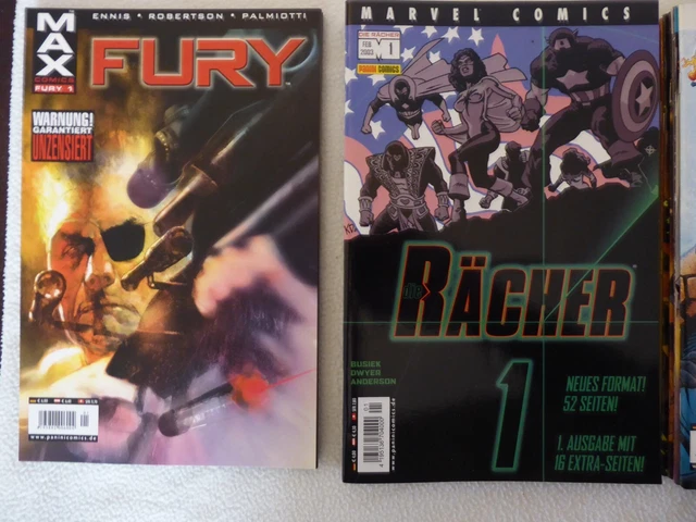 Panini Rächer 2003 Nr. 1-6 , MAX Fury 2002 Nr.1-3, Fantastische Vier Nr 2003 1-6