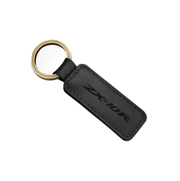 Key Ring Keychain Leather Gift Motorcycle Accessories Black for Kawasaki ZX-10R