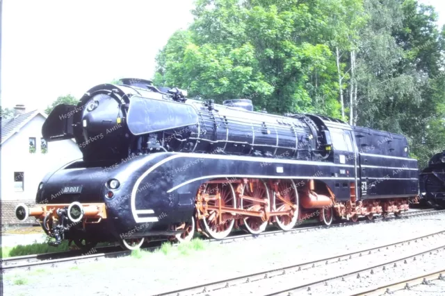 Dia slide Deutsche Bahn DB Dampflok 10 001 Neuenmarkt 2006 (D93)