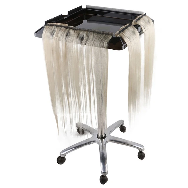 Herramienta de extensión de cabello bandeja carro ajuste de altura móvil carro de peluquería herramienta chw