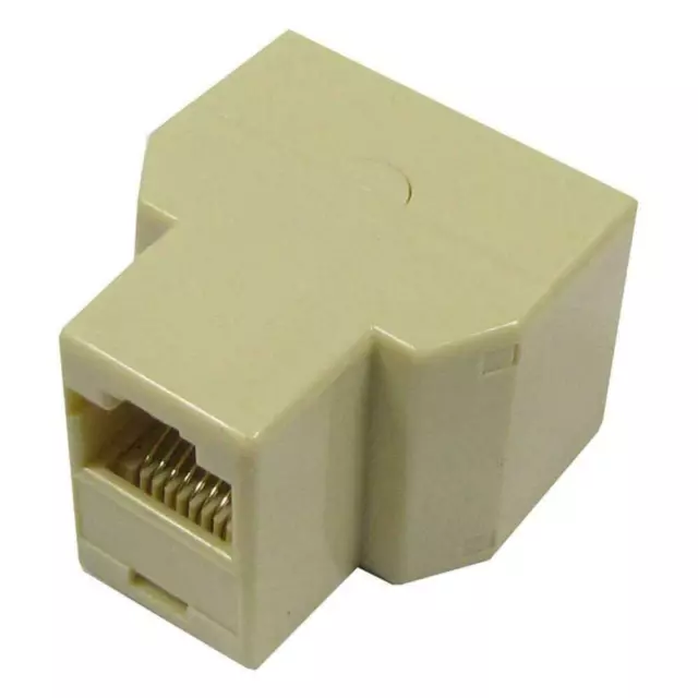 ADAPTADOR DUPLICADOR CONEXION DE RED RJ45 HEMBRA a 2 RJ45 HEMBRA LADRON CONECTOR