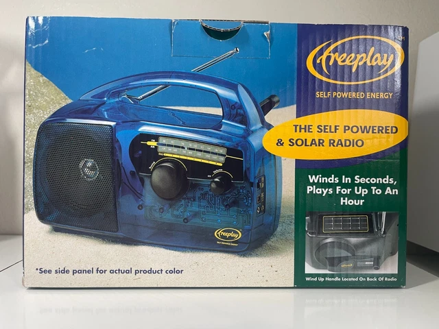 Freeplay Self Powered & Solar AM/FM Radio - Solar Matt - Wind Up - New Open Box 