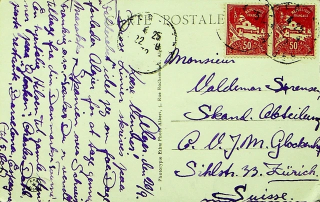 Frankreich Algeria 2v Die Opera House Ppc Von Alger Sich Schweiz