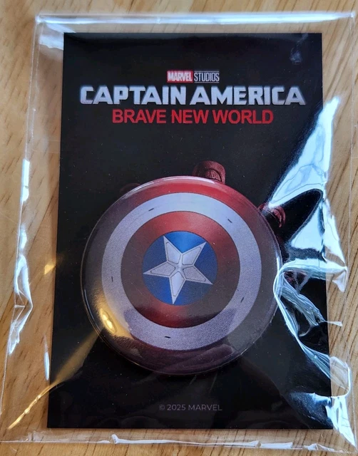 Marvel Studios Captain America: Brave New World Cake Topper – Schild-Design – Lebensmittelecht – Mit Captain America & Falcon Logo