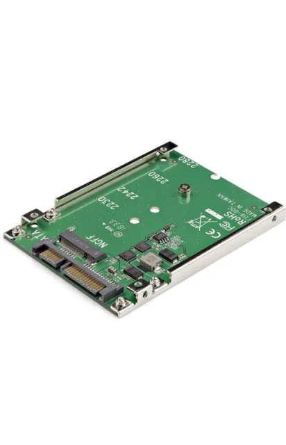 StarTech.com M.2 SATA SSD to 2.5in SATA Adapter - M.2 NGFF to SATA Converter - 7