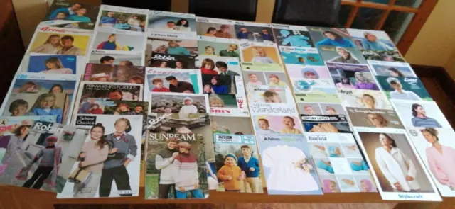 vintage knitting patterns Baby Kids Men Women Hayfield Robin Sirdar BUNBLE x 50