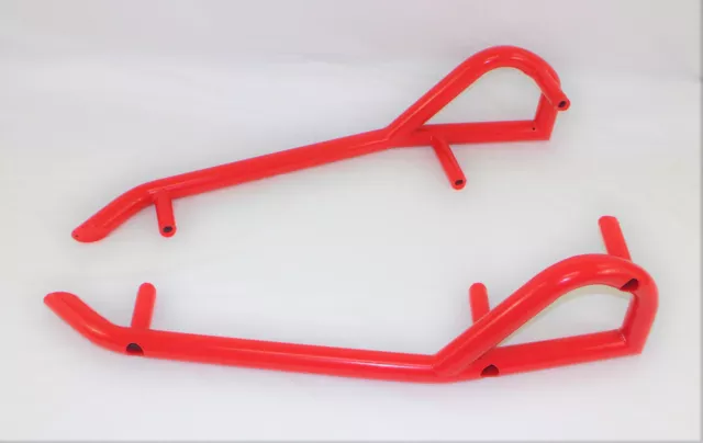 2014 - 21 Polaris RZR 1000  900  side nerf bars rock sliders rock guards red