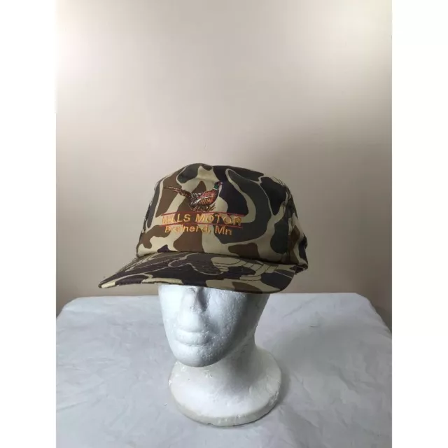 Vintage Pheasant hunting camo snapback hat cap
