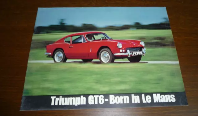 Triumph GT6 1966 UK Sales Brochure  EXCELLENT CONDITION