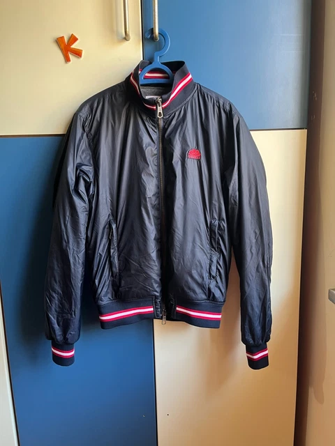 Giubbotto Sundek Giacca Giubbino Cappotto Jacket  Uomo Man Blu Blue