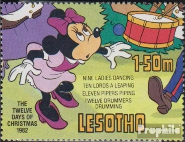 lesotho 410 (complete issue) unmounted mint / never hinged 1982 Walt Disney Figu
