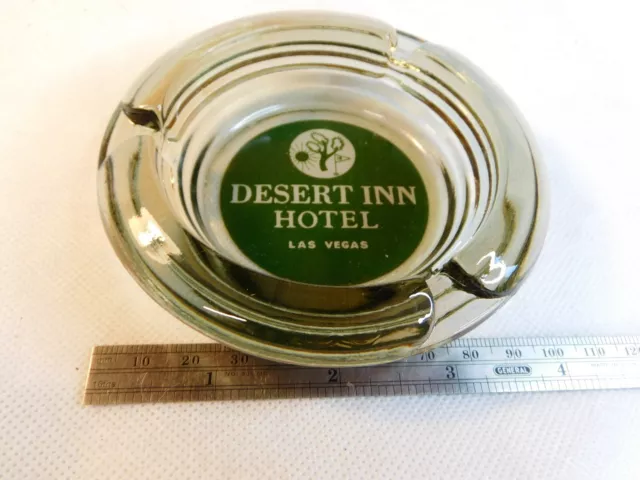 1950’s Wilbur Clark's Desert Inn Hotel Las Vegas Nevada Glass Ashtray 3